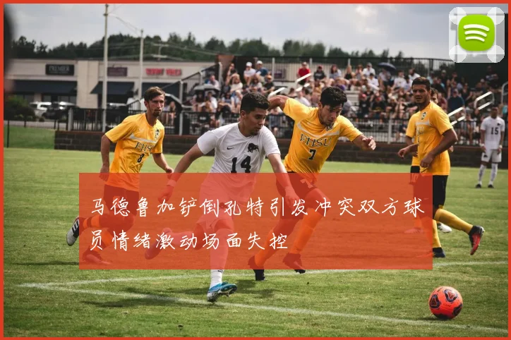 马德鲁加铲倒孔特引发冲突双方球员情绪激动场面失控